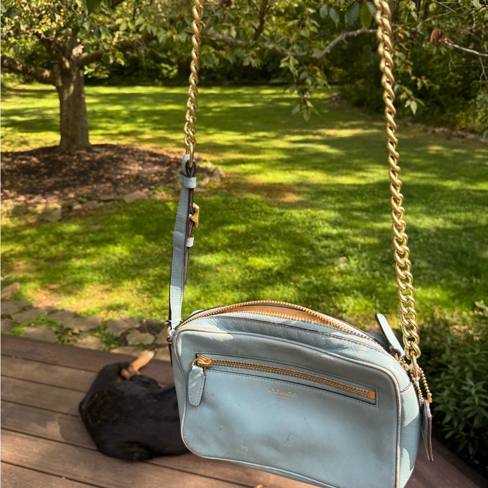 Coach Sky Blue Crossbody Bag - Picture 9 of 16